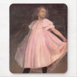 Tänzerin in einem rosa Kleid Mousepad
