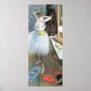Tänzerin in ihrer Garderobe von Edgar Degas Poster