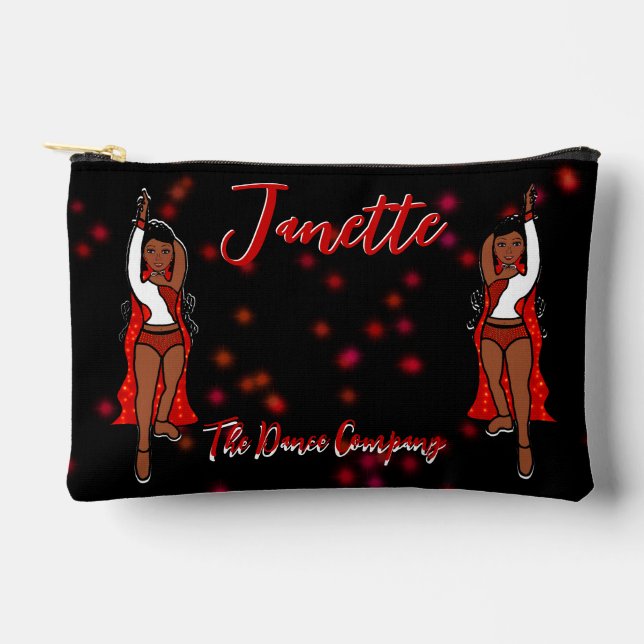 Tänzerin/Majorette Red Spark Accessory Pouch Zubehörtasche (Vorderseite)