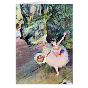 Tänzerin mit Blumenstrauß von Edgar Degas