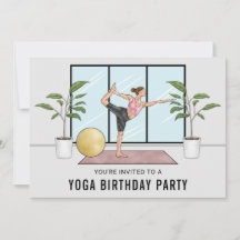 Tänzerin Pose Fitness Frau Yoga Geburtstagsparty