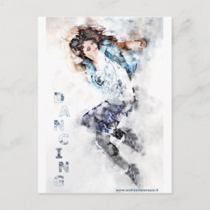 Tänzerin Postkarte