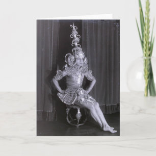 Tänzerin rauer Einrichtung in Kostümkunst Deko der Karte