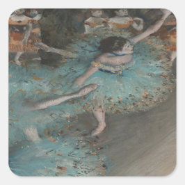 Tänzerin von Degas Quadratischer Aufkleber