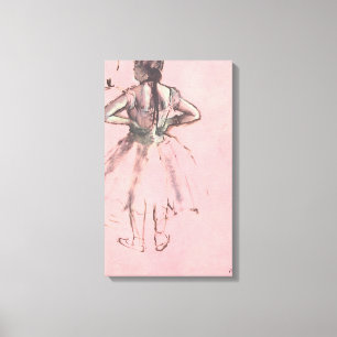 Tänzerin von hinten, Hände auf den Hüften von Edga Leinwanddruck