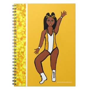 Tänzerin Yellow Spark Notebook Notizblock
