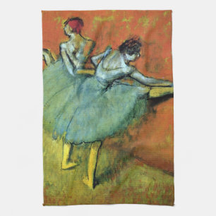 Tänzerinnen an der Barre von Edgar Degas, Vintage  Geschirrtuch