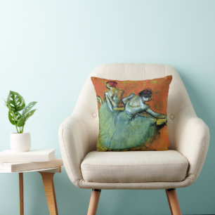 Tänzerinnen an der Barre von Edgar Degas, Vintage  Kissen