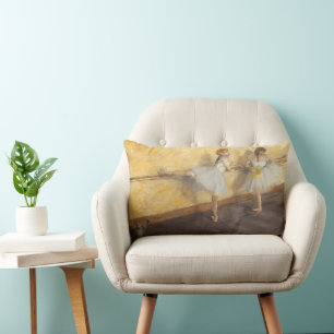 Tänzerinnen an der Barre von Edgar Degas, Vintage  Lendenkissen