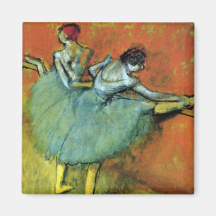Tänzerinnen an der Barre von Edgar Degas, Vintage Magnet