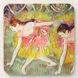 Tänzerinnen beim Bücken von Edgar Degas, Ballett-K Getränkeuntersetzer