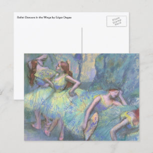 Tänzerinnen in den Kulissen von Edgar Degas Postkarte