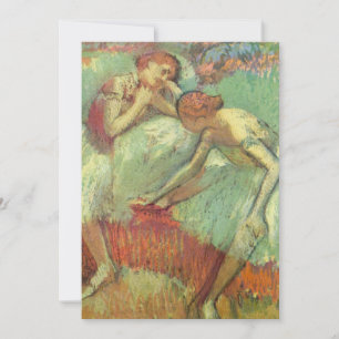 Tänzerinnen in Grün von Edgar Degas, Vintage-Balle Einladung