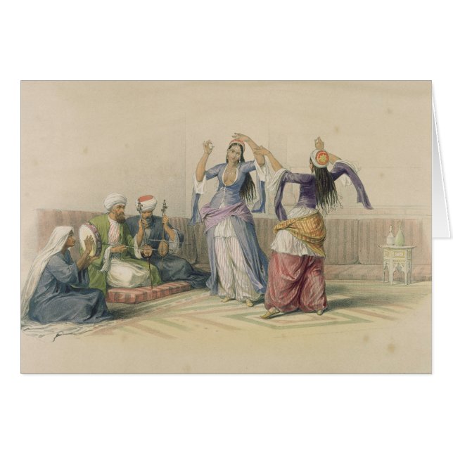 Tänzerinnen in Kairo, 'von Ägypten und von Nubia (Vorderseite (Horizontal))