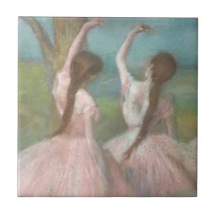 Tänzerinnen in Rosa Edgar Degas Fliese