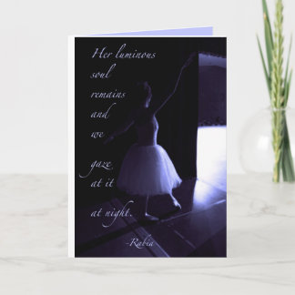 Tanzerkarte Blue Feiertagskarte