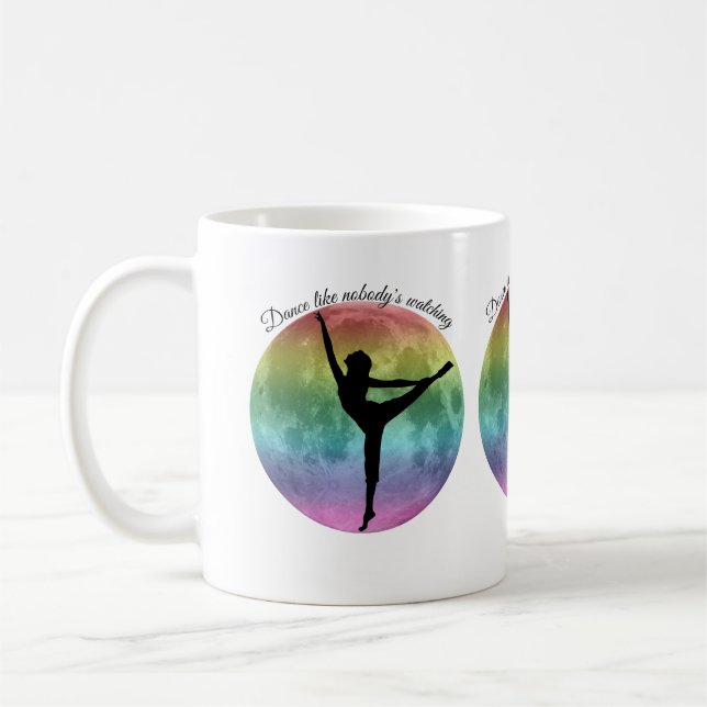 Tänzertee-Shirt "Rainbow Moon Dancer" Kaffeetasse (Links)