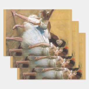 Tanzexamen von Edgar Degas, Vintage Ballet Geschenkpapier Set
