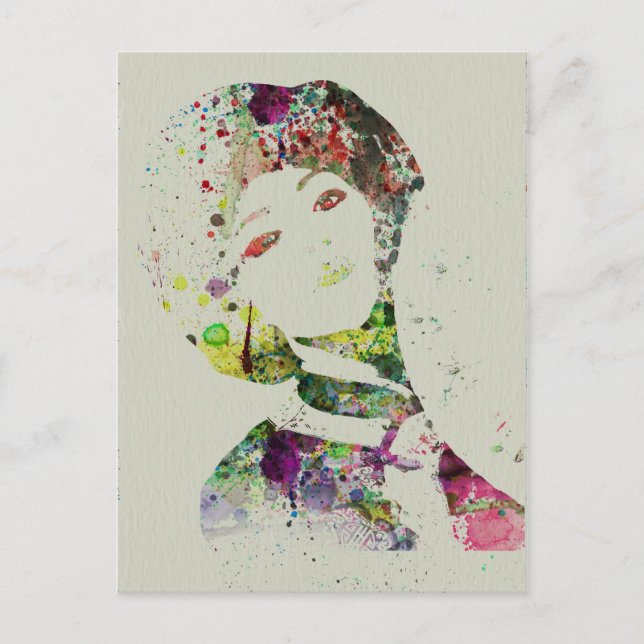 Tanzfarbe Postkarte (Vorderseite)