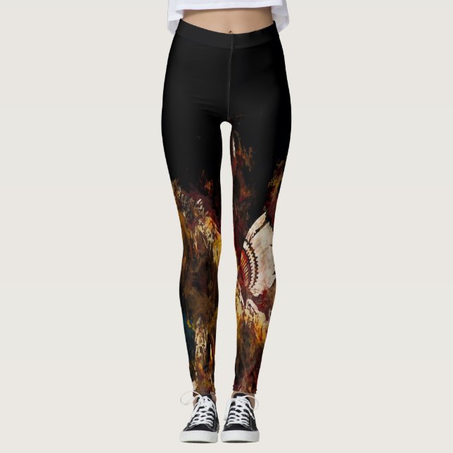 TanzFedern Leggings (Vorderseite)