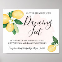 Tanzfeet-Zeichen Flip Flops Hochzeitlemonen Rosa