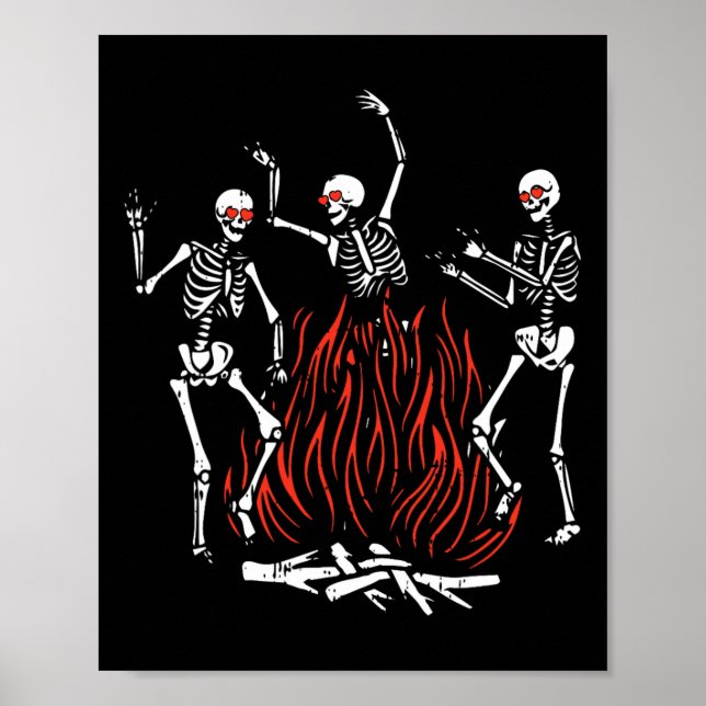 Tanzfeuer Valentinstag Funny Bones Liebe Poster (Vorne)