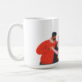 Tanzfigur Valentinstag Kaffeetasse