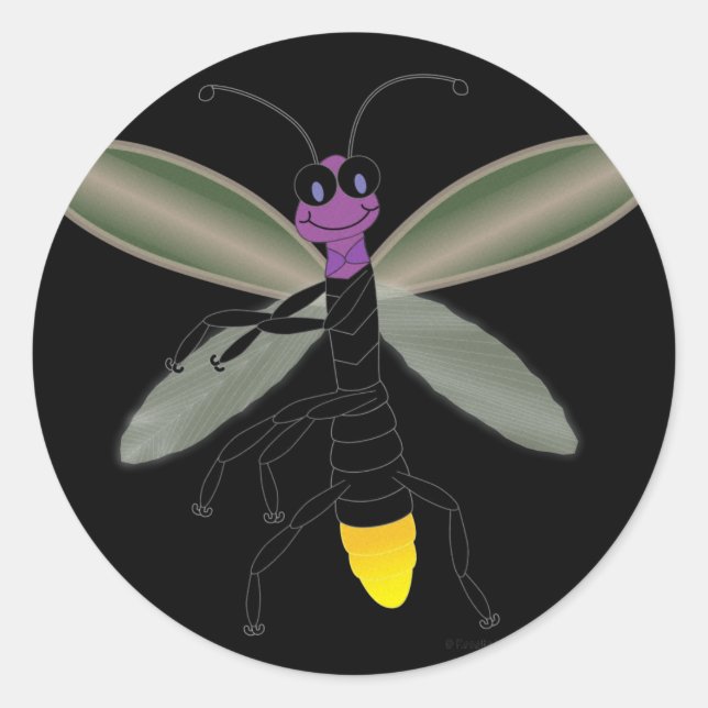 Tanzfirefly Runder Aufkleber (Vorderseite)