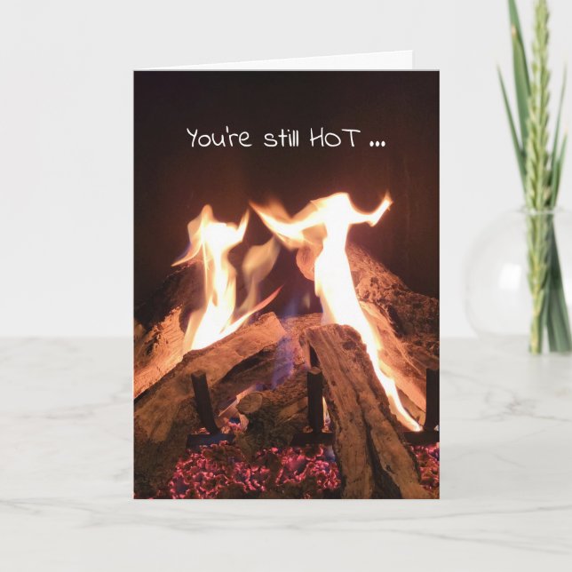 Tanzflames Geburtstag Karte (Vorderseite)