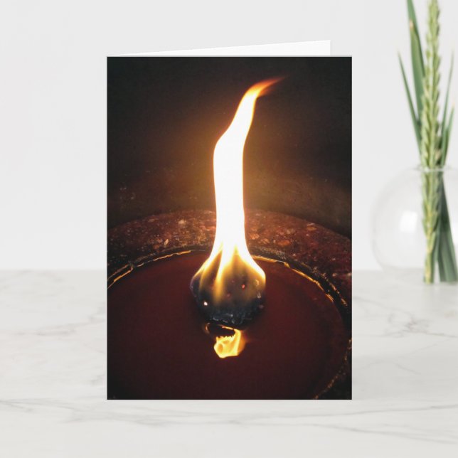 Tanzflamme Karte (Vorderseite)