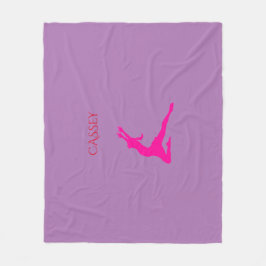 Tanzflockendecke. Fleecedecke