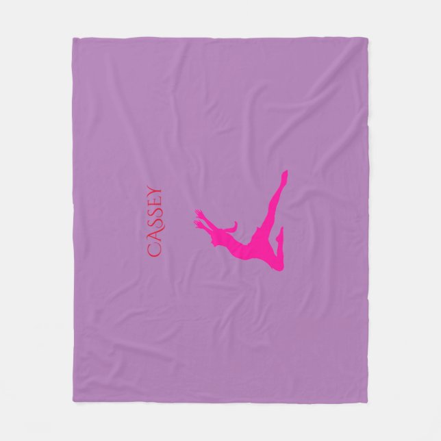 Tanzflockendecke. Fleecedecke (Vorderseite)