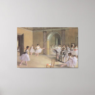 Tanzfoyer in der Oper von Edgar Degas Leinwanddruck