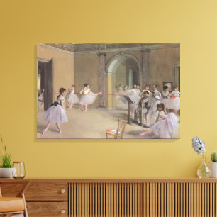 Tanzfoyer in der Oper von Edgar Degas Leinwanddruck