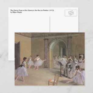 Tanzfoyer in der Oper von Edgar Degas Postkarte
