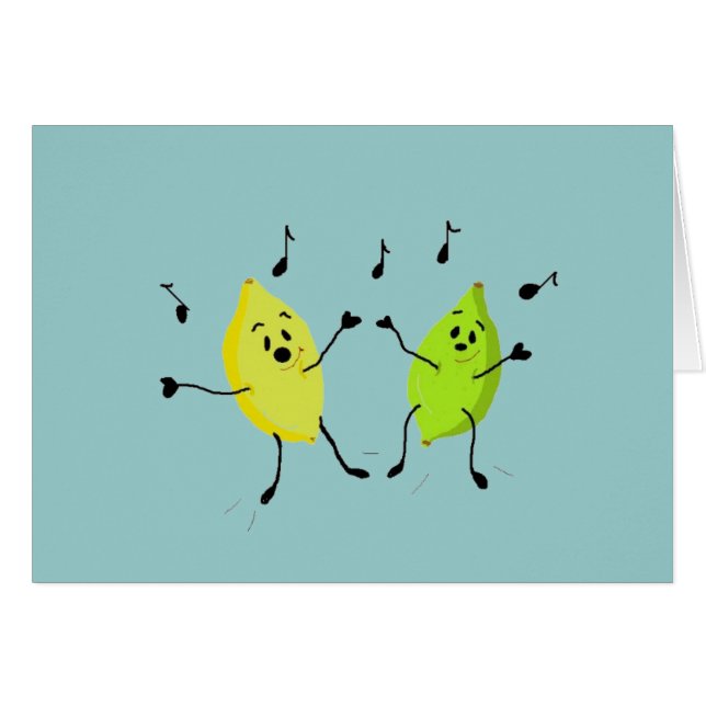 Tanzfrucht - leere Karte (Vorderseite (Horizontal))