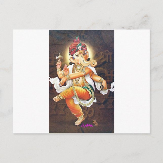 Tanzganesha Postkarte (Vorderseite)