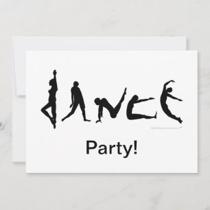 Tanzgestaltung Silhouette Design Einladung