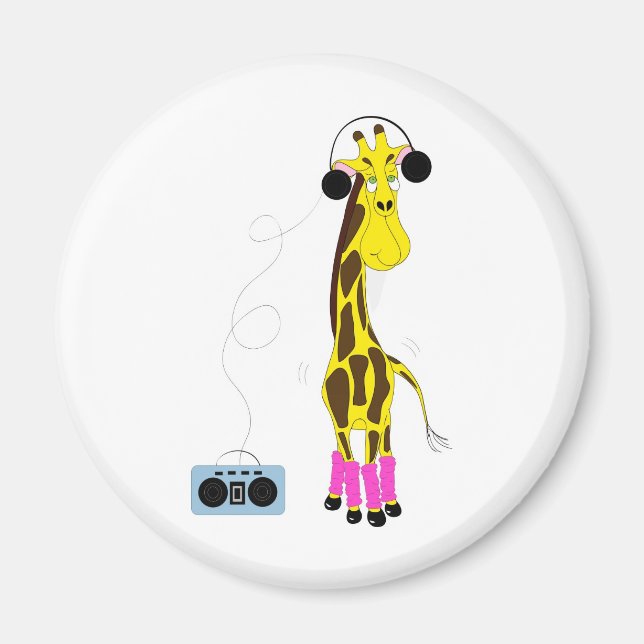 TanzGiraffe Magnet (Vorne)