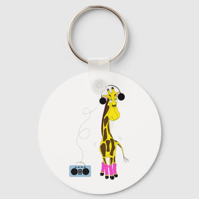 TanzGiraffe Schlüsselanhänger (Vorderseite)
