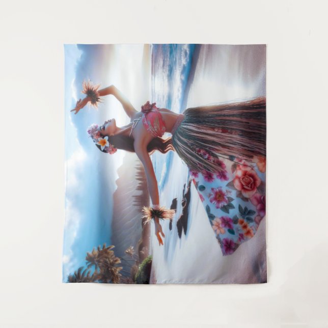 TanzGirl Wandteppich (Vorderseite)