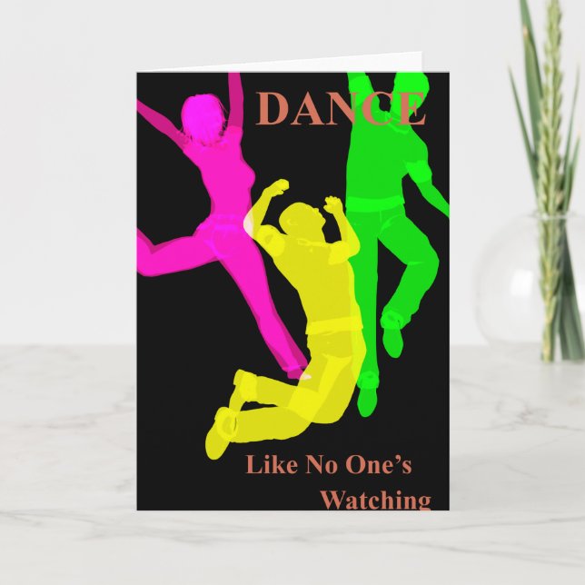 Tanzgrüßkarte Karte (Vorderseite)