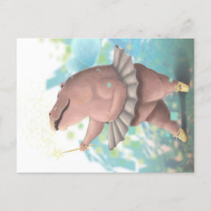 Tanzhippo Ankündigungspostkarte