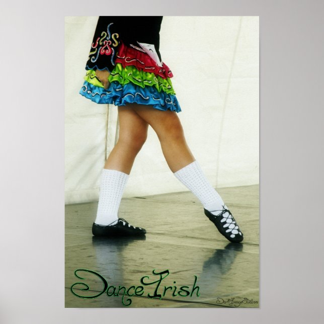 Tanzirisch (grün) drucken poster (Vorne)