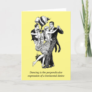 Tanzkarte Feiertagskarte