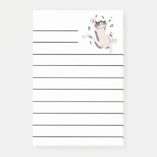 "Tanzkatze" Post-it Post-it Klebezettel