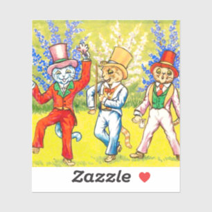 Tanzkatzen Aufkleber