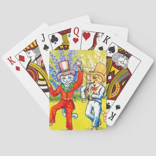 Tanzkatzen Spielkarten (Rückseite)