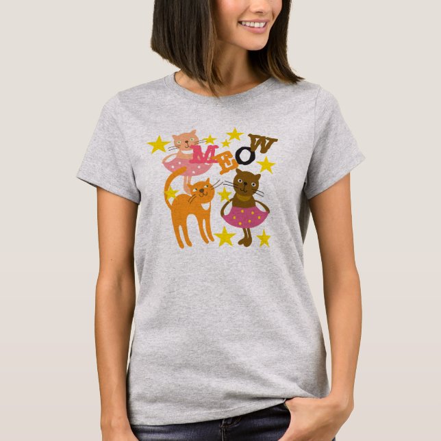 Tanzkatzen T-Shirt (Vorderseite)