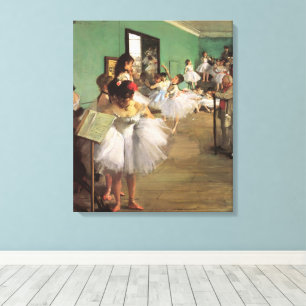Tanzklasse von Degas, Vintage Impressionismus Ball Leinwanddruck